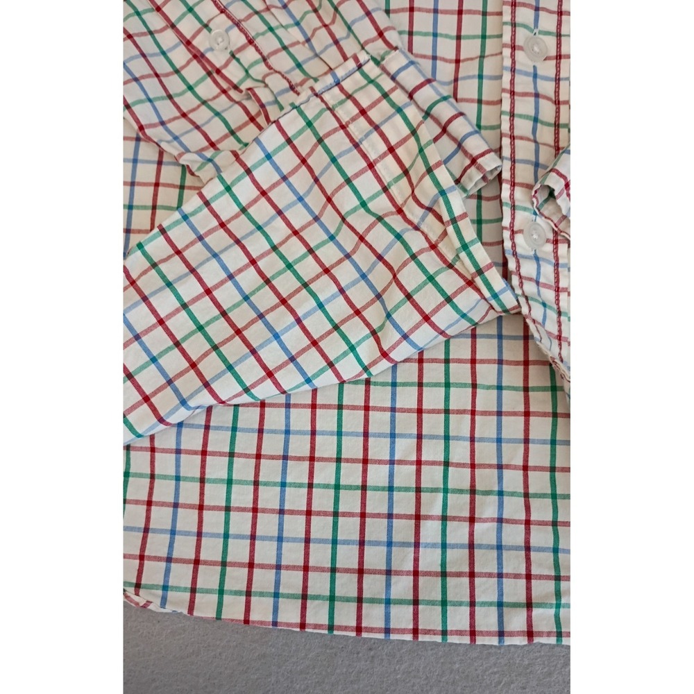 J.CREW Flex Washed Classic Fit Plaid Button-Down Shirt Men's Size M Multicolored - Picture 10 of 13